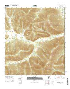 Tanacross C-1 SE topographic map thumbnail