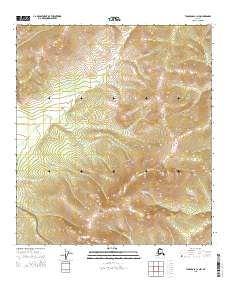 Tanacross C-1 NW topographic map thumbnail