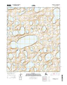Teshekpuk A-1 SW 2015 topographic map thumbnail