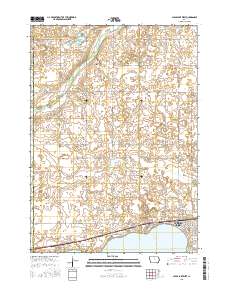 Clear Lake West 2015 topographic map thumbnail