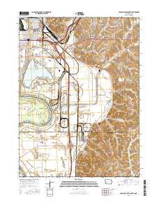 Council Bluffs South 2015 topographic map thumbnail