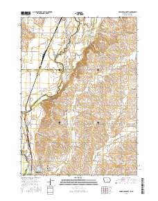 Hawarden North 2015 topographic map thumbnail