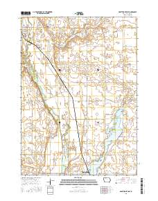 Graettinger East 2015 topographic map thumbnail