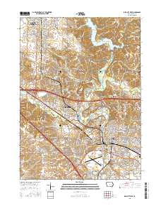 Iowa City West 2015 topographic map thumbnail