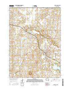 Lake Mills 2015 topographic map thumbnail