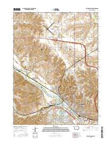 Ottumwa North 2015 topographic map thumbnail