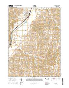 Woodbine 2015 topographic map thumbnail
