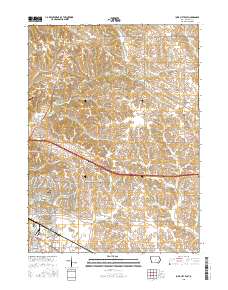Iowa City East 2015 topographic map thumbnail