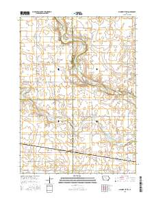Gilmore City SW 2015 topographic map thumbnail