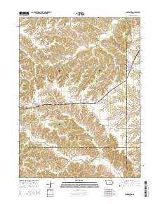 Blakesburg 2015 topographic map thumbnail