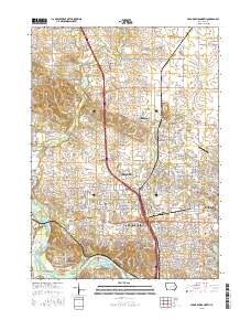 Cedar Rapids North 2015 topographic map thumbnail