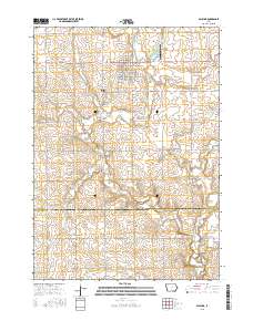 Paullina 2015 topographic map thumbnail