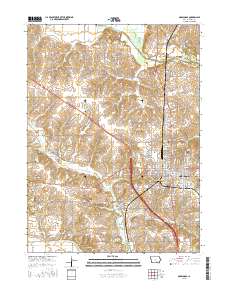 Oskaloosa 2015 topographic map thumbnail