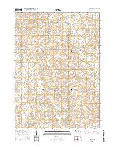 Oelwein SE 2015 topographic map thumbnail