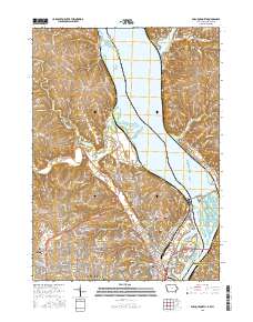 Dubuque North 2015 topographic map thumbnail