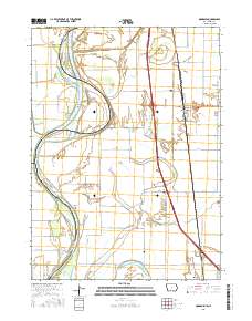 Mondamin 2015 topographic map thumbnail