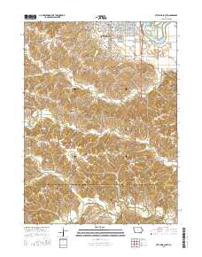 Ottumwa South 2015 topographic map thumbnail