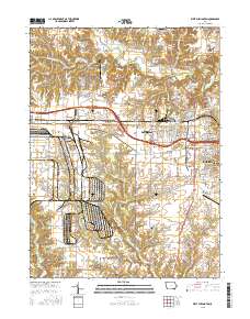 West Burlington 2015 topographic map thumbnail
