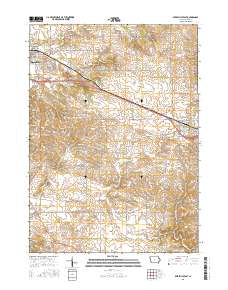 Dyersville East 2015 topographic map thumbnail