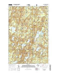 Clam Lake 2015 topographic map thumbnail