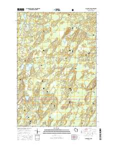 Clam Lake NE 2015 topographic map thumbnail