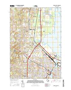 Green Bay West 2016 topographic map thumbnail