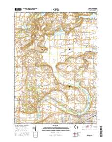 Delavan 2016 topographic map thumbnail