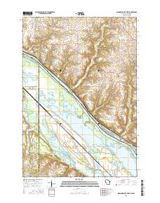 Diamond Bluff West 2015 topographic map thumbnail