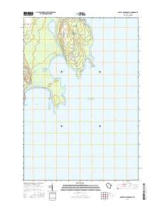 Baileys Harbor East 2016 topographic map thumbnail