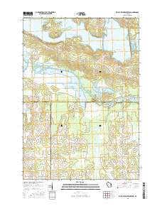 Big Eau Pleine Reservoir 2015 topographic map thumbnail