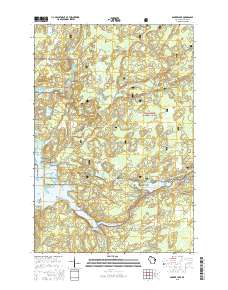 Barker Lake 2015 topographic map thumbnail