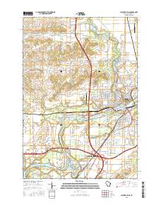 Chippewa Falls 2015 topographic map thumbnail