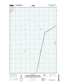 Chambers Island NW 2016 topographic map thumbnail