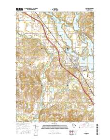 Chetek 2015 topographic map thumbnail