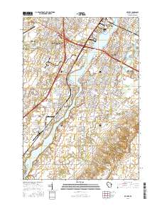 De Pere 2016 topographic map thumbnail