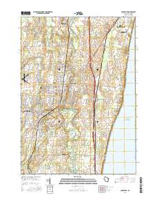 Cedarburg 2016 topographic map thumbnail