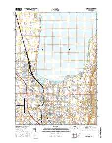 Fond du Lac 2015 topographic map thumbnail