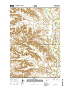 Arkansaw 2015 topographic map thumbnail
