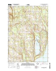 Baileys Harbor West 2016 topographic map thumbnail