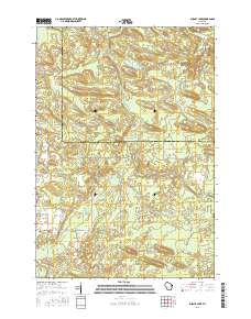 Burney Lake 2016 topographic map thumbnail
