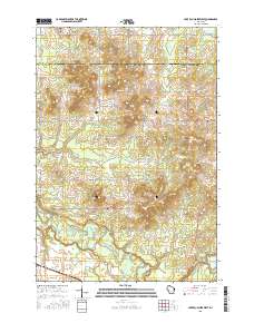 Lake Eau Claire West 2015 topographic map thumbnail
