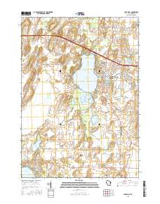 Lake Mills 2015 topographic map thumbnail