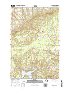 Lake Nebagamon 2015 topographic map thumbnail