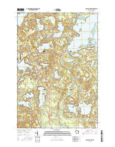 Lake Tomahawk 2015 topographic map thumbnail