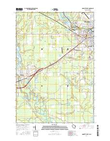 Marinette West 2016 topographic map thumbnail