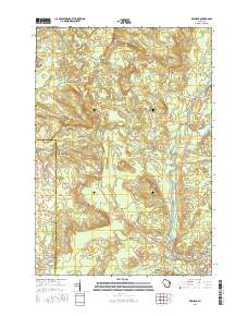 Keshena 2016 topographic map thumbnail