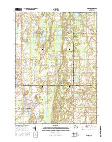 Kewaskum 2015 topographic map thumbnail