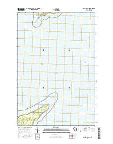 Michigan Island 2015 topographic map thumbnail