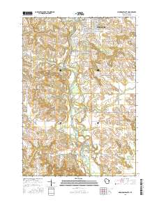 Menomonie South 2015 topographic map thumbnail