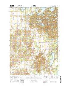 Marsh-Miller Lake 2015 topographic map thumbnail